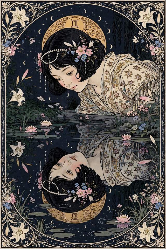 Your Personal Star Book cover — Mucha Goddess Gemini edition